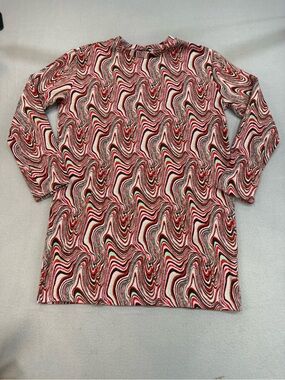 Zara 60’s Mod Psychedelic long sleeve Mini Dress S